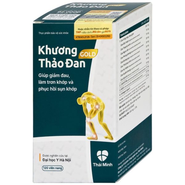 Viên uống Khương Thảo Đan Gold hỗ trợ giảm đau và phục hồi sụn khớp (Hộp 120 viên) - Hình ảnh 4