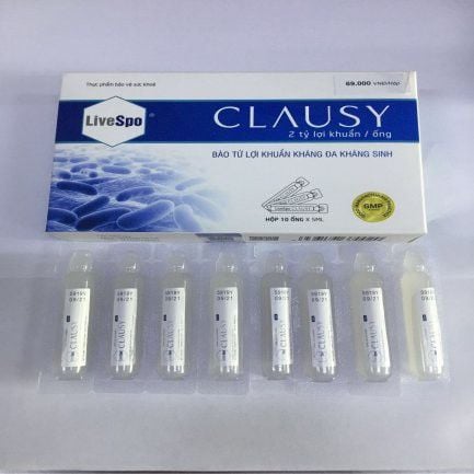 Bào tử lợi khuẩn kháng đa kháng sinh Livespo Clausy H10 ống - Hình ảnh 3