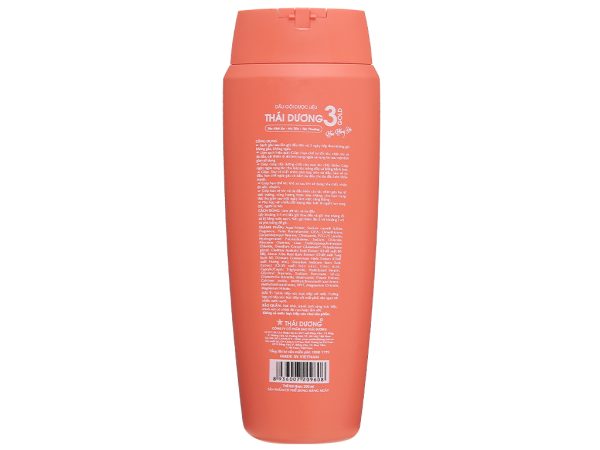Dầu gội dược liệu Thái Dương 3 hoa hồng đỏ làm mềm mượt và bồng bềnh tóc (200ml) - Hình ảnh 3