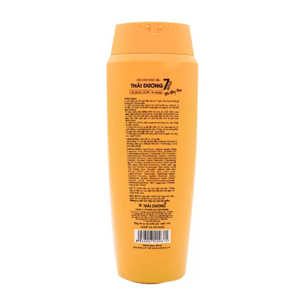 Dầu gội dược liệu thái dương 7 gold hoa hồng pháp 200ml – Sạch gàu, tóc chắc khỏe - Hình ảnh 3