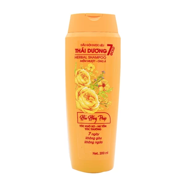 Dầu gội dược liệu thái dương 7 gold hoa hồng pháp 200ml – Sạch gàu, tóc chắc khỏe