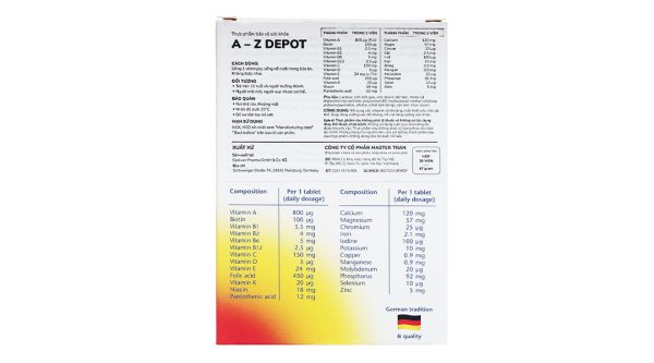 Doppelherz Aktiv A-Z Depot hộp 30 viên - Hình ảnh 4