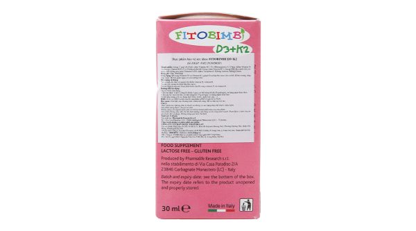 Fitobimbi D3+K2 chai 30ml - Hình ảnh 3
