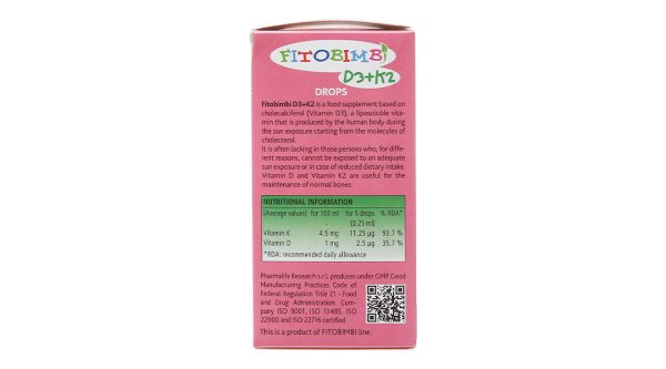 Fitobimbi D3+K2 chai 30ml - Hình ảnh 4