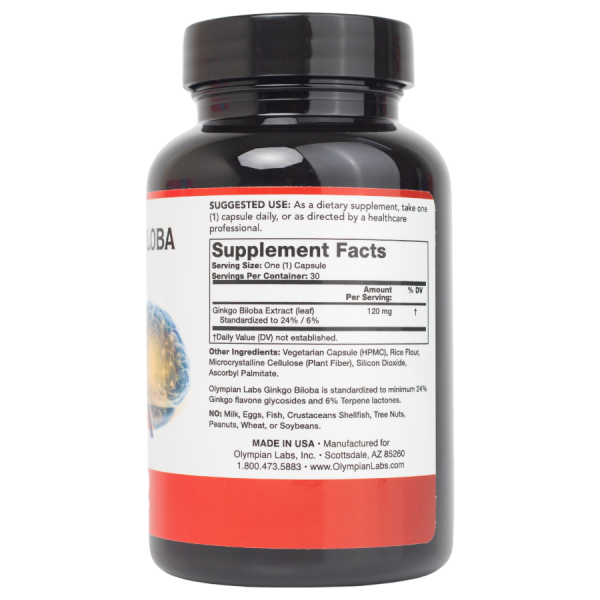Olympian Labs Ginkgo Biloba 120mg Hộp 30 viên - Viên uống tuần hoàn máu não - Hình ảnh 4