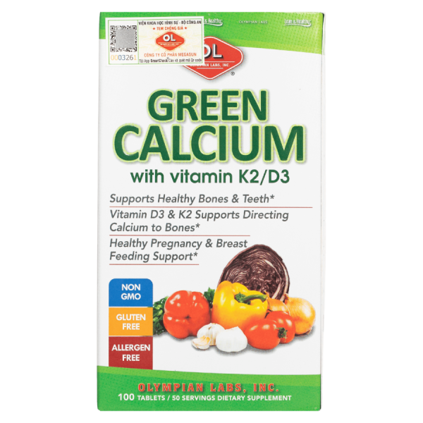 Green Calcium Olympian Labs 100 viên