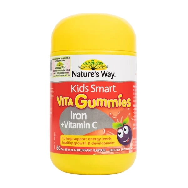 Nature's way kids smart vita gummies iron + vitamin C - Bổ sung sắt hữu cơ và vitamin C