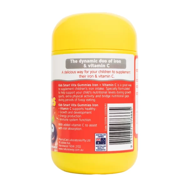 Nature's way kids smart vita gummies iron + vitamin C - Bổ sung sắt hữu cơ và vitamin C - Hình ảnh 3
