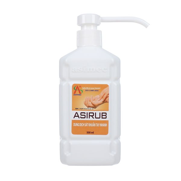 Nước rửa tay khô sát khuẩn Asirub chai 500ml