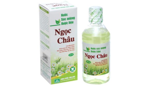 Nước súc miệng dược liệu Ngọc Châu làm sạch, khử mùi hôi chai 350ml