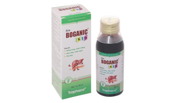 Siro Boganic Kid hỗ trợ làm giảm mụn nhọt, mẩn ngứa, táo bón (Chai 100ml)