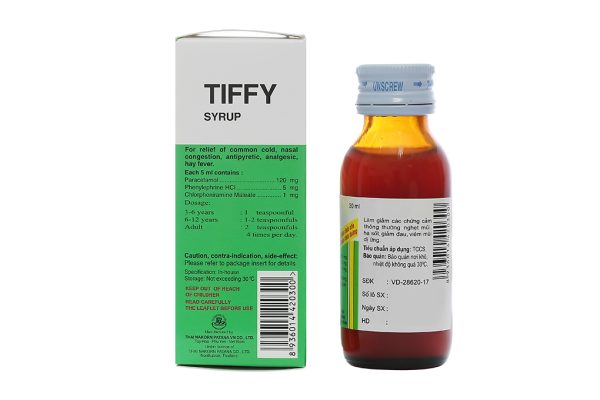 Tiffy Syrup làm giảm các triệu chứng cảm chai 30ml - Hình ảnh 3